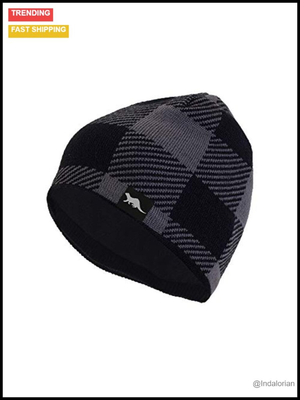 Waterproof Windproof Beanie with Fleece Lining One Size Fits Most